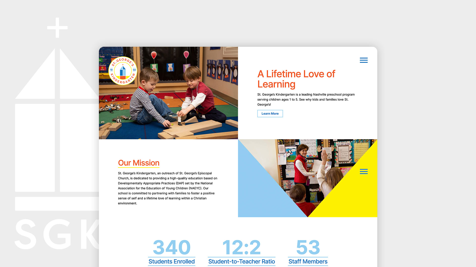 St. Kindergarten Element 47 Web Design Portfolio